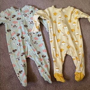 Old Navy Farm Sleepers 3-6M